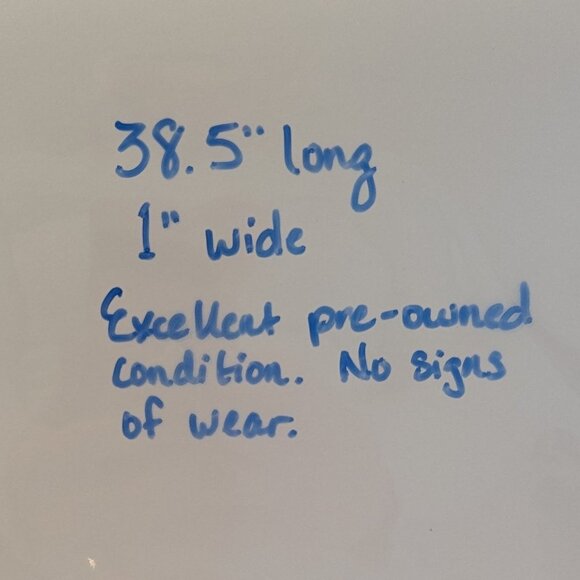 DONCASTER Leather & Antique Bronze Chain Belt L Orange Brown Made in Italy - Picture 10 of 10